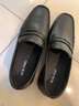 奧康男鞋春夏季牛皮商務(wù)休閑鞋真皮豆豆鞋懶人駕車(chē)皮鞋一腳蹬軟皮軟底 黑色 42 260mm 曬單實(shí)拍圖