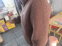 KLEDBOY好而優(yōu)服飾店冬季顆粒絨外套女保暖時(shí)尚加厚百搭風(fēng)棉衣KLEDBOY 豆沙色 3XL (125-135斤) 曬單實(shí)拍圖