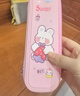 譽禾大容量筆袋卡通高顏值便攜文具盒小學生幼兒園女孩少女心鉛筆盒收納盒六一禮物 5250粉色兔子 曬單實拍圖