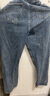 真维斯（JEANSWEST）牛仔裤女2024夏季高腰阔腿裤垂感时尚宽松女士长裤子女深蓝色M 实拍图