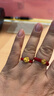 紅色年輪黃金戒指女999足金玫瑰花轉(zhuǎn)運(yùn)珠編織指環(huán)送媽媽老婆送女友禮物 玫瑰花(紅繩款) 曬單實(shí)拍圖