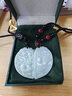 祥禎福珠寶（XIANGZHENFU JEWELRY）A貨翡翠龍鳳牌吊墜男女玉佩玉石雕刻掛件情侶款 曬單實(shí)拍圖