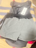 NIUKAILE 健身衣服男跑步運動套裝田徑馬拉松短褲季速干背心籃球訓練裝備 (麻黑背心+101灰)【后口袋款】 XL(高170-175CM重115-135斤） 曬單實拍圖