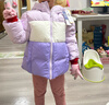 FILA【斐護科技】斐樂(lè )兒童童裝外套2025年冬新款女小童常規羽絨服 靚麗紫-PU 120 曬單實(shí)拍圖