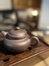 奈維斯?。∟AVSTIN）宜興紫砂壺純手工茶壺泡茶高工原礦底槽清壽桃潘壺老人生日禮物 壽桃潘壺 470cc 曬單實(shí)拍圖