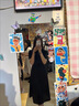 PMOG翻領(lǐng)針織后背蝴蝶結(jié)連衣裙夏天女2024年新款韓版收腰顯瘦裙子 黑色 L[建議100-120斤] 曬單實(shí)拍圖