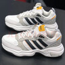 阿迪達斯 （adidas）Neo跑步鞋男鞋女鞋夏季新款STRUTTER復古老爹鞋緩震休閑鞋運動鞋 GX0670黑白黃 40 曬單實拍圖