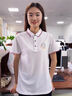 蠶絲棉夏季工作服定制Polo衫印字印logo大廠(chǎng)服男女高端工衣恤訂制 A款桑蠶棉-藏藍 L 曬單實(shí)拍圖