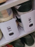家の物语（KATEI STORY）日本双层鞋子收纳架鞋架整理家用可调节抗压塑料鞋托鞋柜收纳神器 浅灰色6个装 实拍图