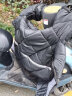 AUBURN 电动车挡风被男女秋冬季防水加绒加厚加大电瓶车摩托车防风罩 大款黑色（带绒加厚）+反光 实拍图