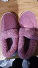 回力包跟棉拖鞋女秋冬季燈芯絨保暖室內防滑居家棉鞋加絨加厚毛拖鞋 紫紅色 【偏小一碼】 40-41 曬單實(shí)拍圖