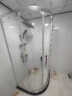 箭牌（ARROW）整体淋浴房 太空铝弧扇形钢化玻璃简易淋浴房隔断 1000x1000x1900mm【现货8mm厚钢玻 实拍图