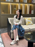 SAM EDELMAN山姆愛德曼虞書欣同款2025秋厚底女老爹鞋拼接透氣休閑鞋MELIA 米白色 37 美碼6.5M（建議拍小半碼） 曬單實(shí)拍圖