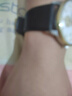 瑪薩琪適用于CK真皮表帶小牛皮表帶手表配件男女表鏈K76211/K2G211手表 【銀色細扣】黑色平紋 22mm 曬單實拍圖
