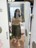 艾柔丹女裝連衣裙夏天女士衣服洋氣減齡套裝兩件套裙子女夏季2025新款 駝配咖啡 XXL【128-138】 曬單實拍圖