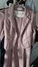 皮爾卡丹（pierre cardin）小香風(fēng)套裝連衣裙女2025新款早春秋時尚氣質(zhì)貴夫人兩件套 粉色【結(jié)婚長輩衣服/喜婆婆婚宴 L 【建議106-115斤左右】 曬單實拍圖