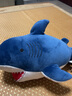 名創(chuàng)優(yōu)品（MINISO）海洋系列鯊魚公仔女生可愛毛絨玩具玩偶家居場(chǎng)景擺件柔軟沙發(fā)抱枕 深色鯊魚25*50cm抱枕 曬單實(shí)拍圖