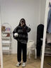 真維斯羊羔絨束腳褲女黑色加絨運動褲子秋冬2024新款寬松保暖衛(wèi)褲 曬單實拍圖