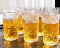 品維冰川杯6只裝玻璃杯水杯套裝茶杯牛奶杯果汁杯啤酒杯 310ml 曬單實(shí)拍圖
