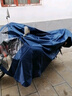 粵雨特大號(hào)超大豪150男裝125摩托車(chē)雨衣單雙人防水騎行加大加厚雨披 F2單人5XL棗紅(面罩款) 5XL 曬單實(shí)拍圖