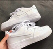 耐克（NIKE）女鞋 夏季新款時(shí)尚運動(dòng)鞋AF1空軍一號防滑舒適小白鞋板鞋休閑鞋子 DH2920-111純白(GS) 36 曬單實(shí)拍圖