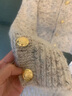 范思藍(lán)恩絞花連帽套頭針織衫冬裝新款撞色刺繡毛衣 堅(jiān)果棕 XS 曬單實(shí)拍圖