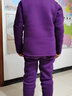 雅鹿中老年保暖內衣女加絨加厚中高領(lǐng)防寒保暖衣冬季大碼秋衣秋褲套裝 女圓領(lǐng)紫色（加絨加厚套裝） 3XL 【建議男165-185斤/女140-155斤】 曬單實(shí)拍圖