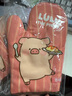 川島屋lulu豬聯(lián)名 圍裙廚房家用2024新款網(wǎng)紅可愛女做飯專用罩衣 【烘焙套裝】圍裙+手套(干飯豬) 曬單實拍圖