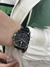 花花公子（PLAYBOY）手表男時(shí)尚潮流品牌男表多功能夜光防水男士手表生日禮物送男友 全黑皮帶/精美禮盒/定制刻字 曬單實(shí)拍圖