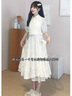 鹿依檸新中式國風(fēng)連衣裙女2024夏季新款女裝小個(gè)子日常改良旗袍套裝裙子 米白色 M 曬單實(shí)拍圖