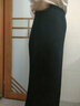 皮爾卡丹（pierre cardin）超長(cháng)羊毛半身裙女裙長(cháng)90cm加長(cháng)加厚款高個(gè)子包臀裙冬季保暖長(cháng)裙 不開(kāi)叉黑色90厘米 M 90105斤 曬單實(shí)拍圖
