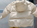 巴拉巴拉童裝寶寶羽絨服嬰兒秋冬外套兒童上衣造型洋氣保暖可愛萌女童 奶白10503 80 cm 充絨量57g 曬單實(shí)拍圖