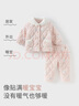 戴維貝拉（DAVE＆BELLA）小童冬裝毛絨女寶寶家居服套裝珊瑚絨女童夾棉睡衣新款兒童衣服 小兔印花【現(xiàn)貨】 110 cm（建議身高100-110cm） 曬單實(shí)拍圖