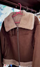 香影【貓貓絨】美拉德仿生皮草2025秋冬新款加絨麂皮絨外套女短款 焦糖色 L 曬單實(shí)拍圖