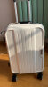 银座高颜值商务铝框小行李箱可登机拉杆箱轻音 A-303K 20英寸钢琴白 实拍图