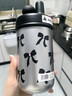 世大家吸管保溫杯女2024新款陶瓷內(nèi)膽學(xué)生上學(xué)專(zhuān)用大容量便攜杯子 【背帶款】反派甜心560ML 曬單實(shí)拍圖