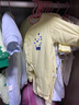 wua.wua新生兒衣服秋冬保暖棉衣初生嬰兒春秋夾棉連體衣寶寶居家哈衣睡衣 棉衣款（10-20度）黃星星 59cm （適合1-3個(gè)月 8-12斤） 曬單實(shí)拍圖