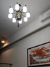 圣伦希尔（SELLEN HILL）新中式吊灯卧室大气餐厅荷花家用书房现代简约全屋套餐复古客厅灯 8头-三色变光 实拍图