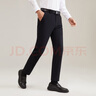 雅戈爾褲子男秋冬季青年男商務(wù)休閑長(cháng)褲針織褲VCZZ329955AWY黑色175/84A 曬單實(shí)拍圖