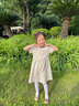俞兆林（YUZHAOLIN）女童連衣裙夏季兒童裙子中小童短袖田園碎花裙可愛翻領(lǐng)裙子 曬單實拍圖