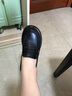 康莉樂福鞋女春季新款低跟舒適英倫風(fēng)真皮約會(huì)JK復(fù)古小皮鞋 黑色 37 曬單實(shí)拍圖