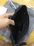 方緹尼（FONTINI）品牌男士手包真皮商務(wù)手拿包奢侈新品頭層牛皮輕便隨身手抓信封包 頭層牛皮-酷奇黑(輕奢禮盒) 14.5*23*2cm(6英寸) 曬單實(shí)拍圖