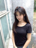 棲紀 黑色短袖t恤女春夏季新款純色體恤緊身低領(lǐng)露背上衣 黑色 L 建議(101-110斤) 曬單實(shí)拍圖