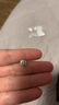 MYSH 925銀莫桑石滿(mǎn)鑲仿真鉆笑臉圓形耳釘男士耳環(huán)潮流個(gè)性輕奢時(shí)尚單只耳飾品 單只 曬單實(shí)拍圖