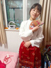 紛資言女童馬面裙套裝漢服兒童超仙古風(fēng)夏季女孩裙子明制童裝 長(zhǎng)袖上衣+酒紅馬面裙 160 (70-110斤) 曬單實(shí)拍圖