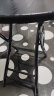 费林斯曼【销量NO.1】折叠桌桌子折叠户外折叠餐桌电脑桌饭桌麻将桌吃饭桌 【次日达】黑架黑椅子(2把装) 现代简约 实拍图