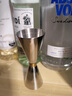鍋仙燉不銹鋼卷邊量杯酒具量酒杯盎司杯酒吧調酒雞尾酒小工具洋酒酒具 中號20/35ML 曬單實(shí)拍圖