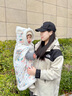 EVEBABY嬰兒披風(fēng)斗蓬秋冬外出防風(fēng)保暖新生兒童寶寶擋風(fēng)外套披肩加絨加厚 萌寵樂(lè )園 三層夾棉 加厚款 90 (均 碼) (建議身高50-95cm) 曬單實(shí)拍圖