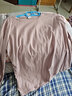 瓦塔諾T恤女裝長(cháng)袖春秋季上衣打底衫內搭純色新款打底衣棉百搭女式秋衣 香芋色 3XL(140-155斤) 曬單實(shí)拍圖