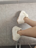 環(huán)球女鞋厚底小白鞋女2026新款夏季透氣百搭鞋子女款增高休閑運動(dòng)板鞋 米卡其 38 曬單實(shí)拍圖